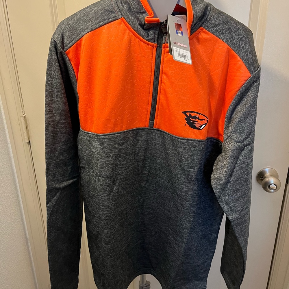 NWT Colosseum Men's Oregon State Beavers Olympus 1/4 Zip Pullover (M)